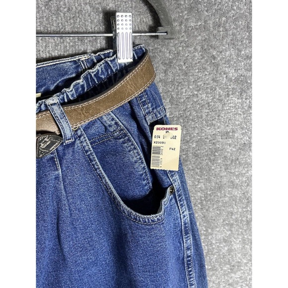 Vintage Gloria Vanderbilt Signature Label Loose Fit Mom Jeans Women Sz 18W Short - Picture 5 of 12